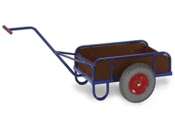 Handtrekwagen 200kg Met Houten Bak Laadvloer 765x435mm Luchtbanden