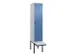 locker voor scheiding van kleding,HxBxD 2120x400x815mm,1vak