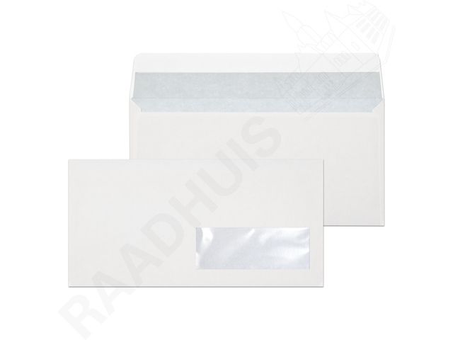Enveloppes blanches 110x220mm avec fenetre - papeterie - enveloppes