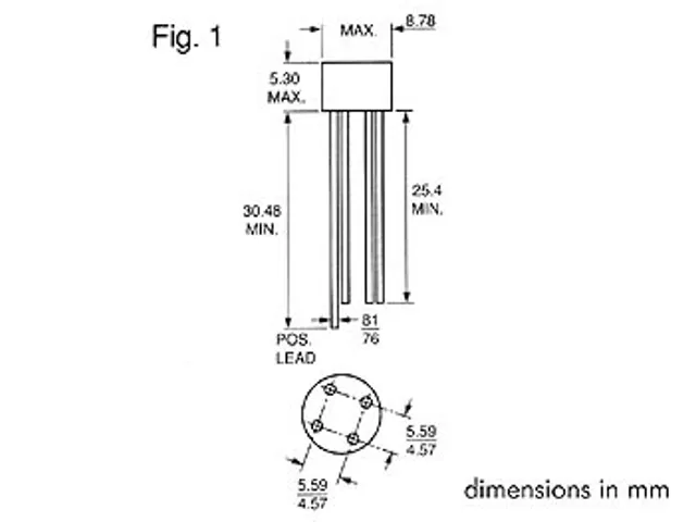 Gelijkrichter 400V-1.5A (W04G)