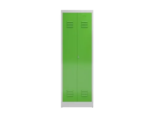 garderobekast 1800x590x500mm 2vak klink RAL7035 RAL6018