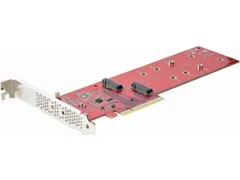 Dual M.2 PCI Express SSD Adapter Kaart