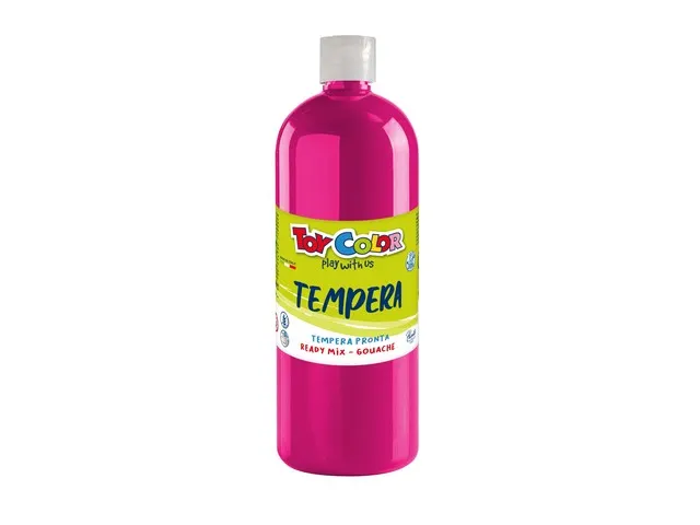 ToyColor plakkaatverf fles 1L magenta