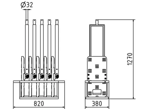 Set Flexibele Geleidebakens,5Flexibele Geleidebakens,1Transportbox