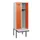locker met bank,HxBxD 1950x600x815mm,2vak,vak B 300mm,cilinderslot