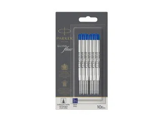 Balpenvulling Parker Quinkflow medium zwart blister à 10 stuks - 2