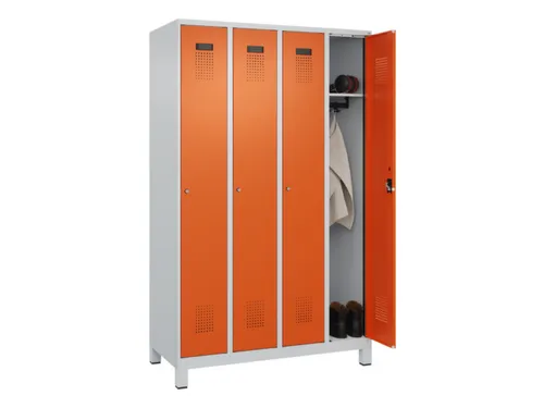 locker,HxBxD 1950x1200x500mm,4vak,vak B 300mm,cil.-slot,voeten