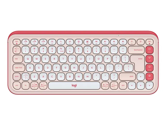 Logitech POP Icon Keys toetsenbord Bluetooth QWERTY US Roze Wit