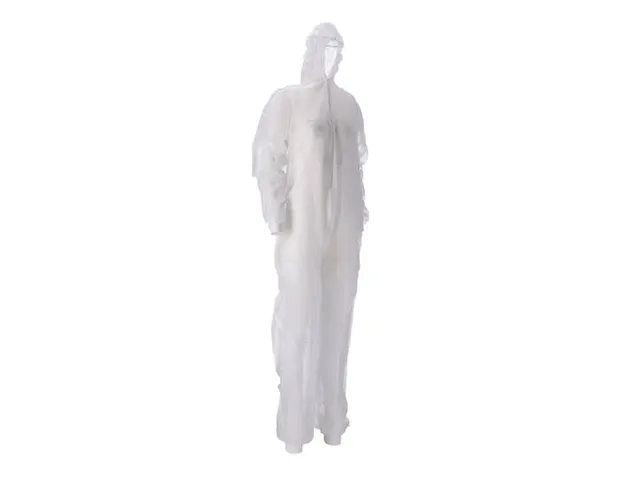 Coverall PP Non Woven Maat M Wit Ritssluiting 50 Stuks