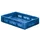 Euronorm Stapelkrat 120x600x400mm 20l Opengewerkt/Bodem Gesl. Blauw