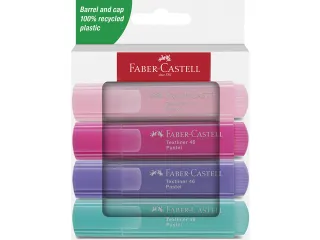 Markeerstift Faber-Castell 46 Pastel 4stuks blush, roze, lila, turquoi - 2