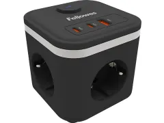 contactdoos Power Cube zwart voor Nederland