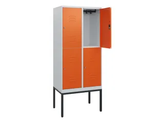 dubbeldekse locker,HxBxD 1950x800x500mm,2x2vak.,vak B 400mm - 2