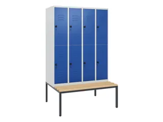 Dubbeldekse dekenkist,HxBxD 1950x1200x815mm,4x2vak.,vak B 300mm - 1