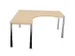 bureau à retour à hauteur réglable,HxlxP 720-840x1600x1600mm,NE-ér