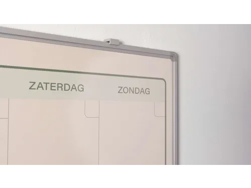 Weekplanner Elegance Nederlands softline profiel 8mm 90x120cm aluframe