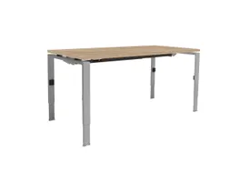 Bureau Linesto N4 hoogte instelbaar 180x80cm honey castello 25mm alu
