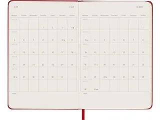 Agenda 2027 Moleskine 12M Weekly 7dag/1pagina pocket hc scarlet red - 5