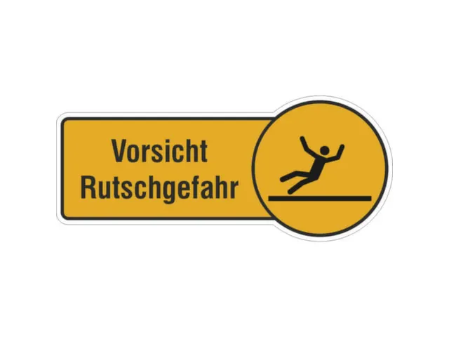 aanwijzingsbord,Pas op! Slipgevaar,PVC,om te verlijmen,HxB 130x300mm