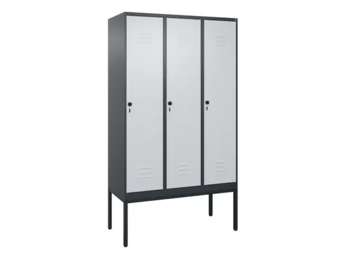locker voor scheiding van kleding,HxBxD 2120x1200x500mm,3vak