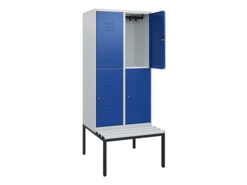 Dubbeldekse dekenkist,HxBxD 1950x800x815mm,2x2vak.,vak B 400mm