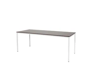 Domino Basic Tafel Vaste Hoogte 2000x800mm Logan Eiken Wit 4-Poots - 1
