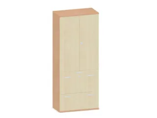 kantoorkast,HxBxD 1920x800x430mm,decor romp beuken,decor front esdoorn - 1