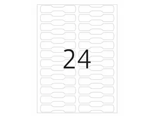 HERMA 2510 Ringetiketten 49x10mm Wit 576 stuks - 3