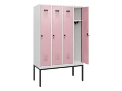 schoollocker,HxBxD 1950x1200x500mm,4vak,vak B 300mm,draaigrendel