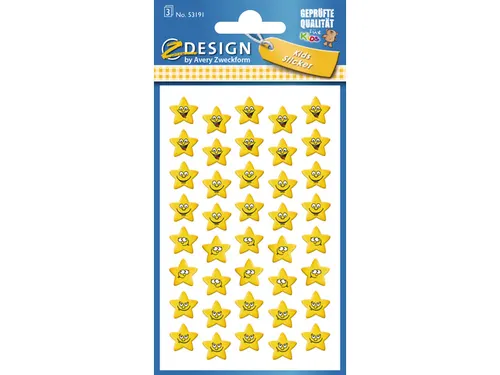 papieretiket Z-design Kids pakje a 3 vel sterren