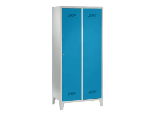locker,HxBxD 1850x800x500mm,2vak,vak B 400mm,RAL7035,front RAL5012