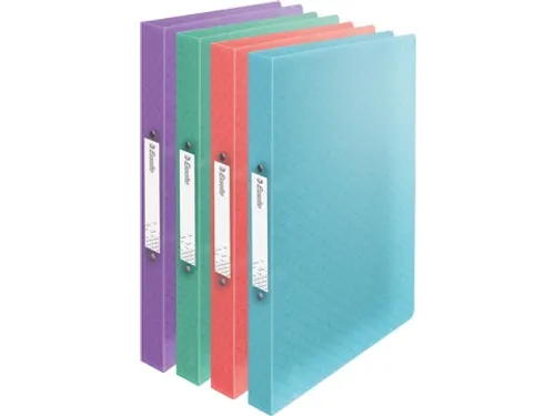 Colour'Breeze ringmap, 2 ringen, PP, ft A4, met soepele kaft Assorti