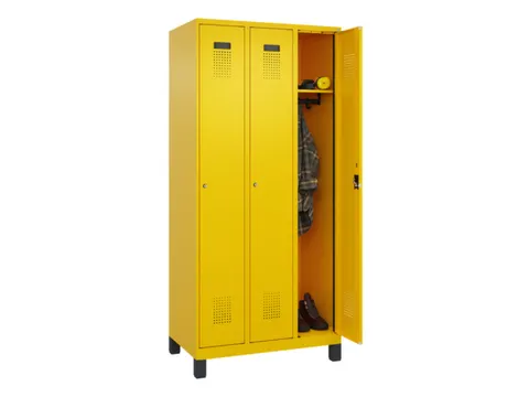 locker,HxBxD 1950x900x500mm,3vak,vak B 300mm,cil.-slot,voeten