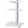 pc-station,HxBxD 1140x650x650mm,3legb.,niveaus lichtgrijs