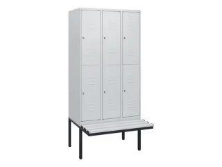 Dubbeldekse dekenkist,HxBxD 1950x900x815mm,3x2vak.,vak B 300mm - 1