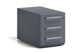 mobiel ladeblok,HxBxD 495x420x775mm,3lade(n),m. beugelgreep,cil.-slot