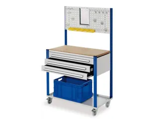 Verrijdbaar Werkstation 1730x1000x500mm Met Geperforeerde Plaat - 3