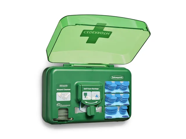 Wond dispenser Cederroth Salvequick blauw