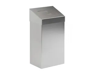Afvalbak met pushklep 18 Liter RVS - 1