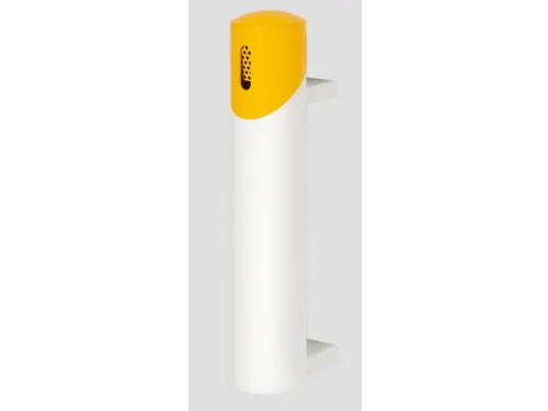 Wandasbak 1.4 liter 510x100mm Ral9016 Wit Ral1023 Geel Staal