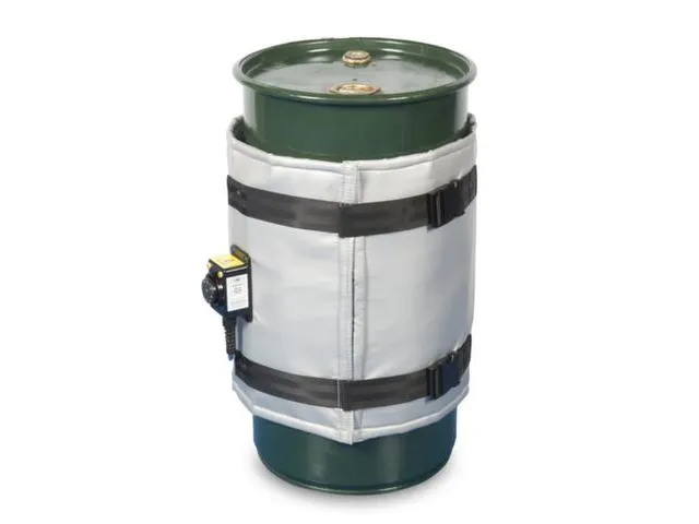 Verwarmingsmantel,V. 60L Vat,Buiten Glasvezel/Silicone,Zilverkleurig