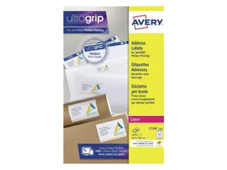 Etiket Avery L7160-250 63.5x38.1mm Wit 5250 Stuks - 2