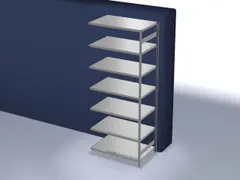 systeemstelling,aanbouwveld,HxBxD 3000x1310x835mm,vakl. 190kg