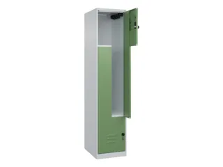 Z-garderobekast,HxBxD 1850x400x500mm,vak B 200/400mm,draaigrendel - 2