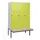 locker met bank,HxBxD 1950x1200x815mm,3vak,vak B 400mm,draaigrendel