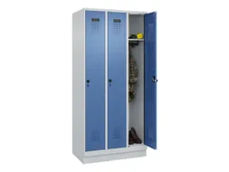 locker,HxBxD 1950x900x500mm,3vak,vak B 300mm,draaigrendel,sokkel