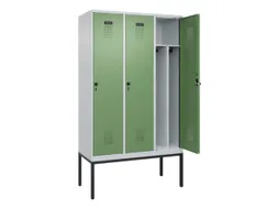 locker voor scheiding van kleding,HxBxD 2120x1200x500mm,3vak