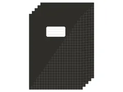 Schrift Kangaro A4 ruit 10mm zwart pak a 5 stuks