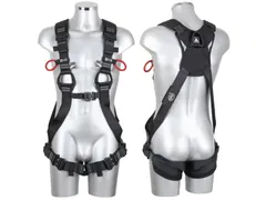 Edge Winx lichtgewicht harnas 3D met rugpadding, zwart, maat S/M