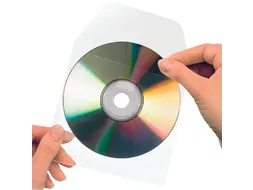 Cd/dvd hoes 3L 127x127mm met klep zelfklevend transparant 10stuks